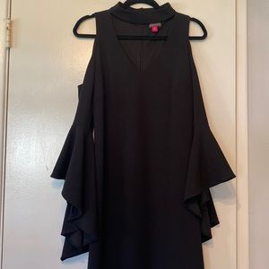 Vince Camuto Party Dress, Black with Cutouts. Size Medium